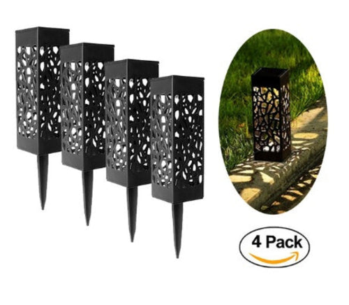 Luces solares para camino de jardín, lámpara de césped para decoración