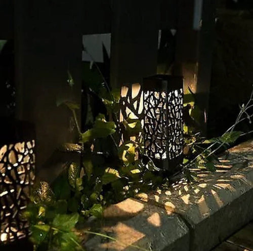Luces solares para camino de jardín, lámpara de césped para decoración