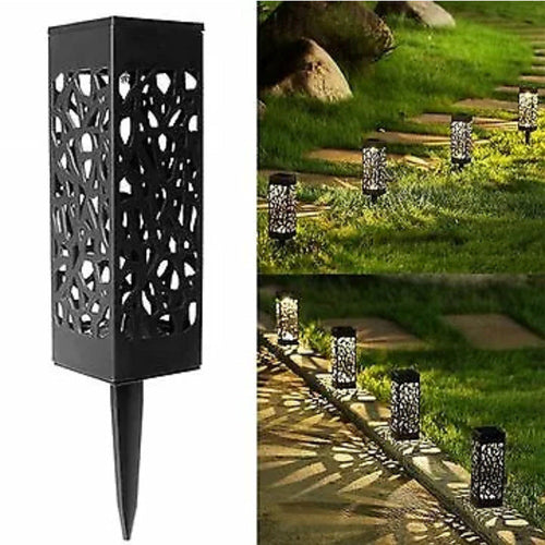 Luces solares para camino de jardín, lámpara de césped para decoración